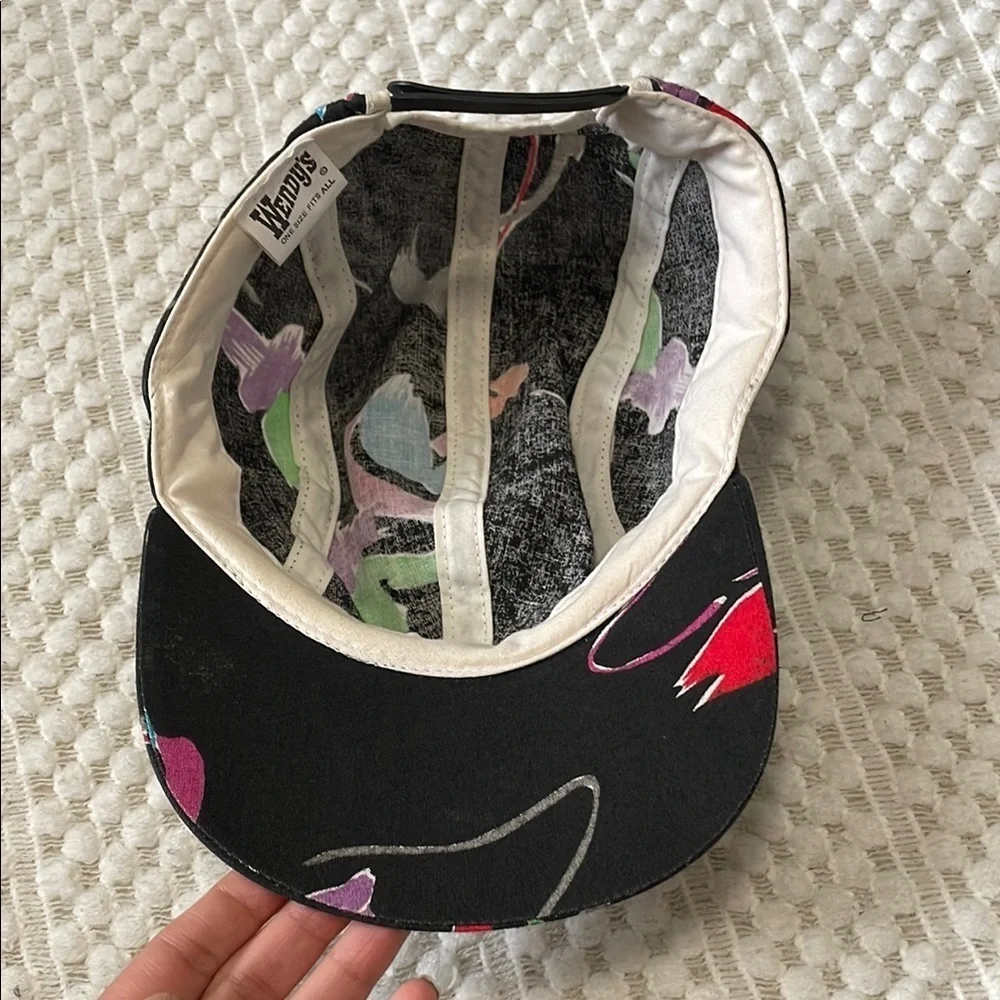 Vintage Wendy’s Fast Food SnapBack 90’s Splash Cap Hat